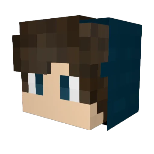 Espenpuz Minecraft avatar head, 3D render