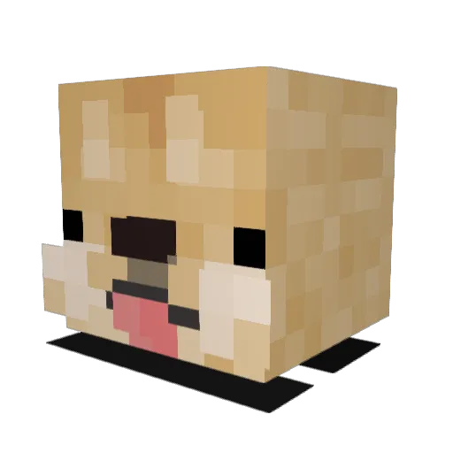 Espenson Minecraft avatar head, 3D render