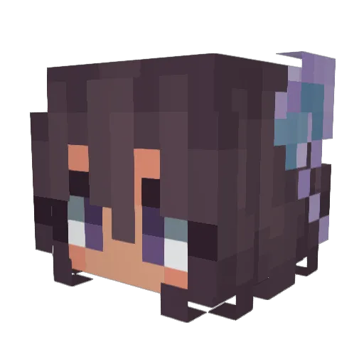 EspeonTM Minecraft avatar head, 3D render