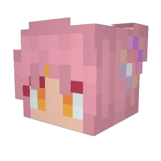 EsperOracle Minecraft avatar head, 3D render