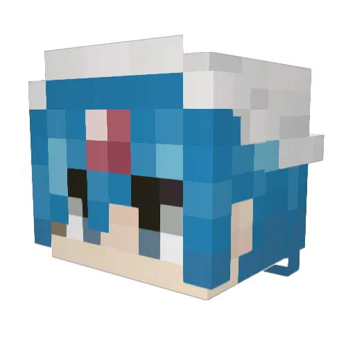 EsperR0x Minecraft avatar head, 3D render