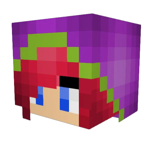 Espera Minecraft avatar head, 3D render