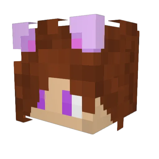 Esperonyx Minecraft avatar head, 3D render