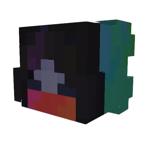 Espiraith Minecraft avatar head, 3D render
