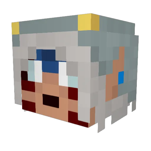 Espoh Minecraft avatar head, 3D render