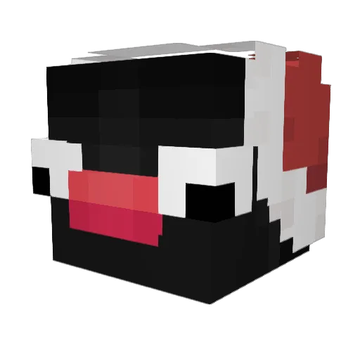 Esponja_redonda Minecraft avatar head, 3D render
