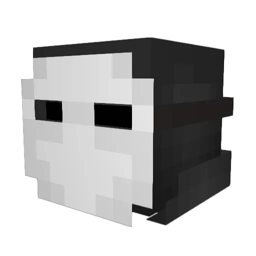 Espra Minecraft avatar head, 3D render