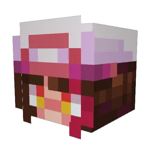 EspressoCeres Minecraft avatar head, 3D render