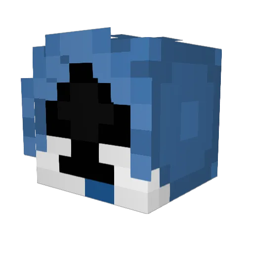 Espukie Minecraft avatar head, 3D render