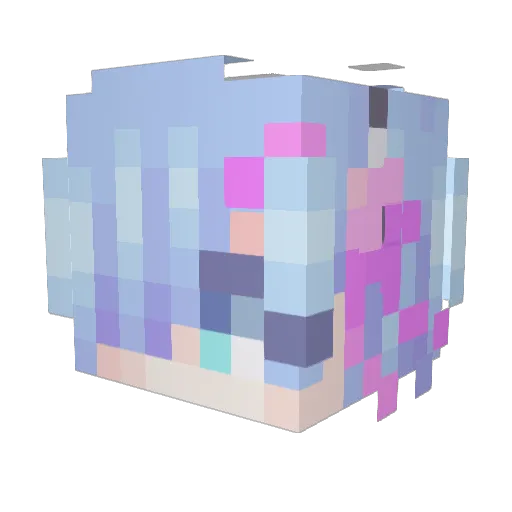 Espur_ Minecraft avatar head, 3D render
