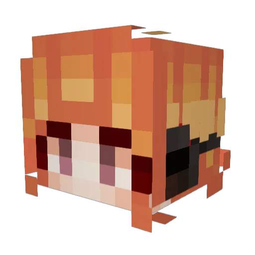 Espurrrrr Minecraft avatar head, 3D render
