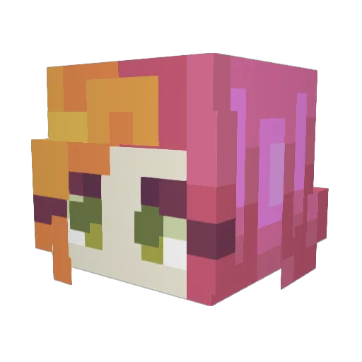 Espy69 Minecraft avatar head, 3D render