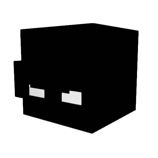 Esquizofrxnia Minecraft avatar head, 3D render
