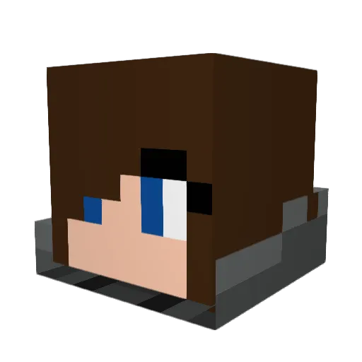 Essaila Minecraft avatar head, 3D render