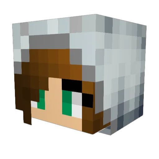 Essarya Minecraft avatar head, 3D render
