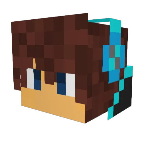Essener1990 Minecraft avatar head, 3D render