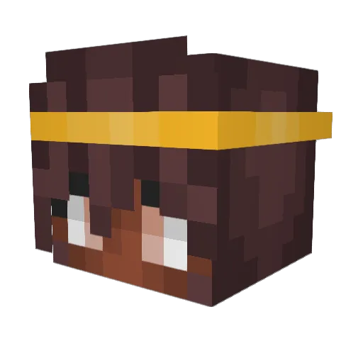 EssentialGoddess Minecraft avatar head, 3D render