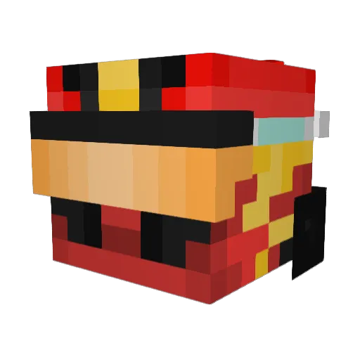 EssereLeclerc16 Minecraft avatar head, 3D render