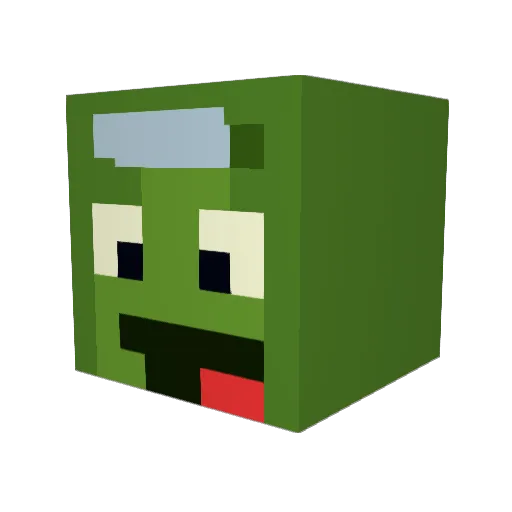 EssiePessie Minecraft avatar head, 3D render