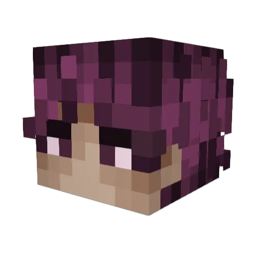 EstaVendetta Minecraft avatar head, 3D render