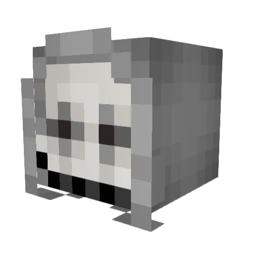 Estaco Minecraft avatar head, 3D render
