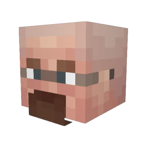 Estagfurullah Minecraft avatar head, 3D render