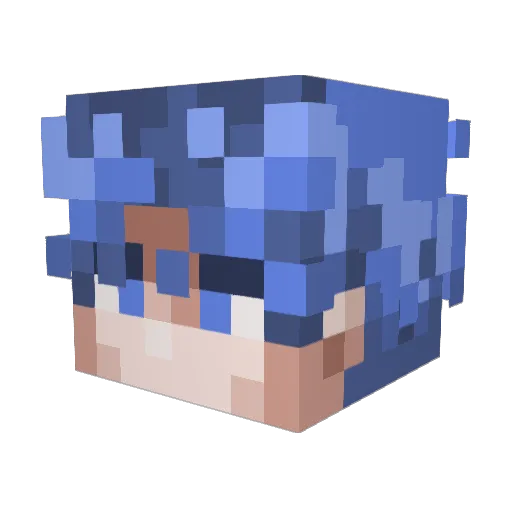 Estandardo Minecraft avatar head, 3D render