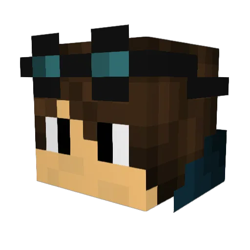 Estari0n Minecraft avatar head, 3D render
