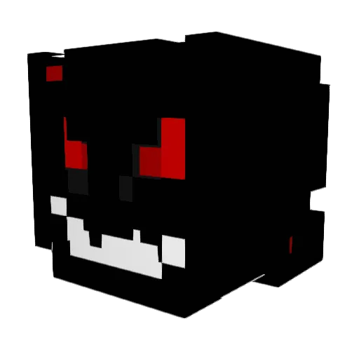 EstasMuerto Minecraft avatar head, 3D render