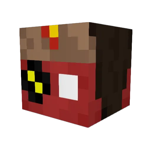 Estayin Minecraft avatar head, 3D render