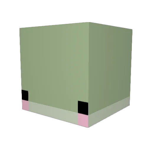 Este01 Minecraft avatar head, 3D render