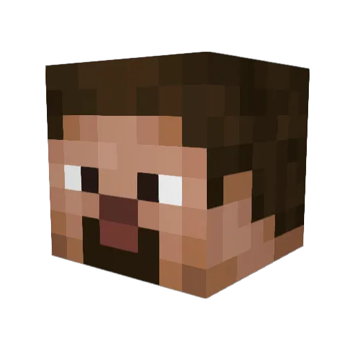 Estebantron022 Minecraft avatar head, 3D render