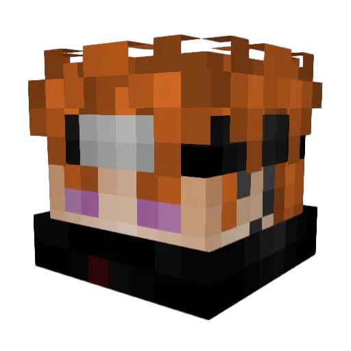 Estebax307 Minecraft avatar head, 3D render