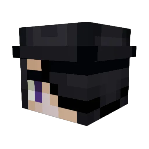 Estebom_ Minecraft avatar head, 3D render