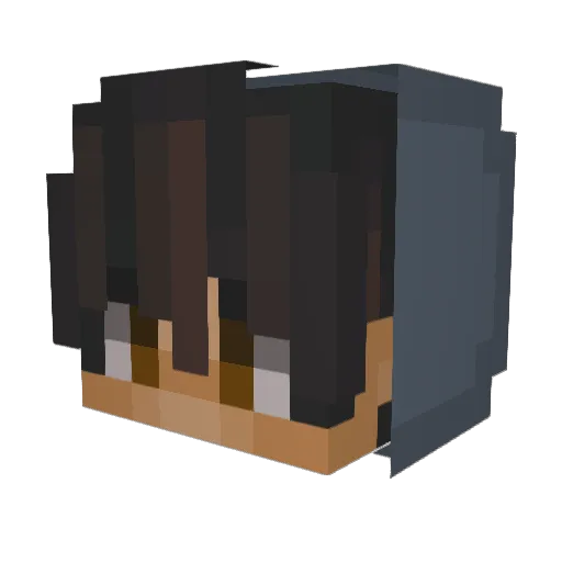 Estebou Minecraft avatar head, 3D render