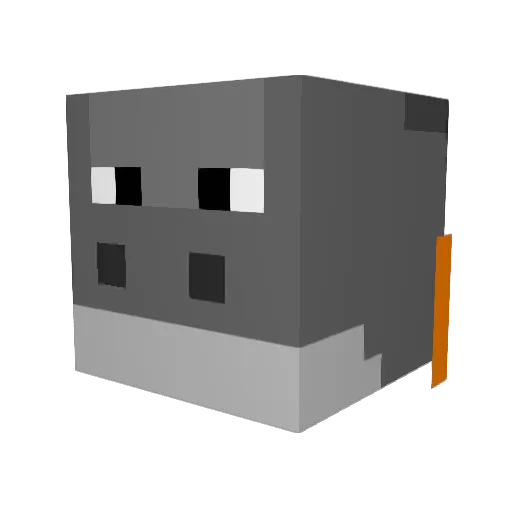 Estedu71230 Minecraft avatar head, 3D render