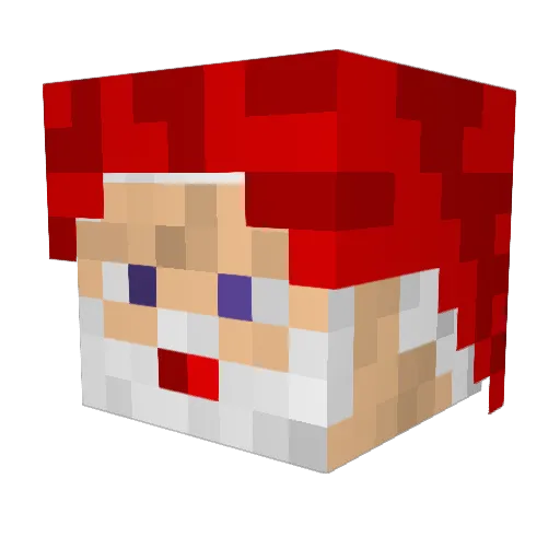 EstellaDB Minecraft avatar head, 3D render