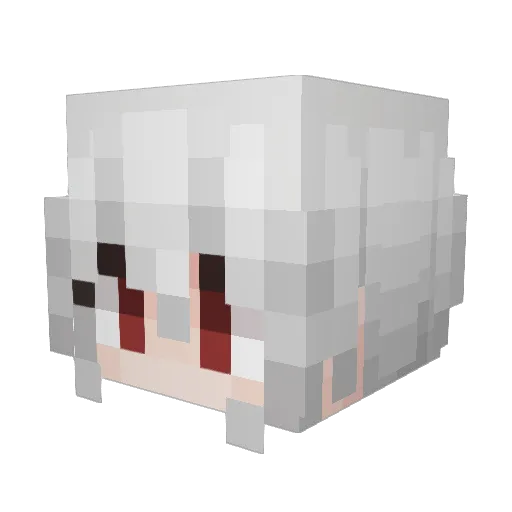 EstellaVX Minecraft avatar head, 3D render