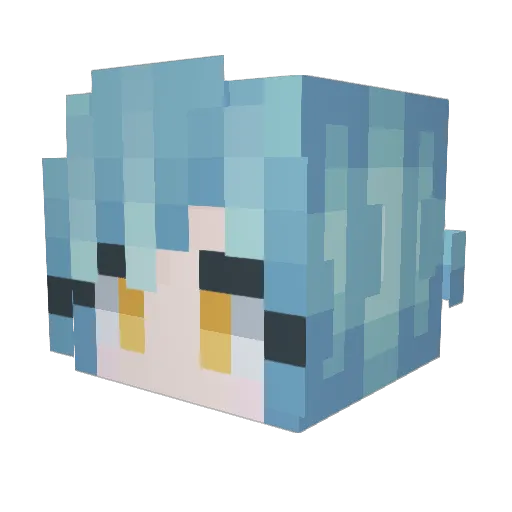 Estelle_Dusk Minecraft avatar head, 3D render