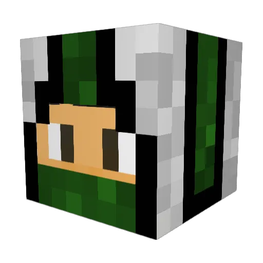 Estelnarion Minecraft avatar head, 3D render