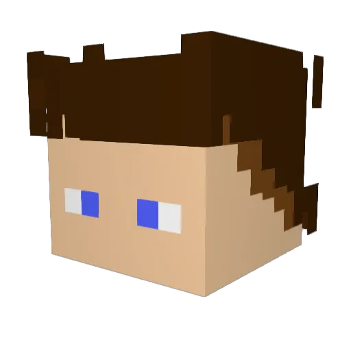 Esterling11 Minecraft avatar head, 3D render