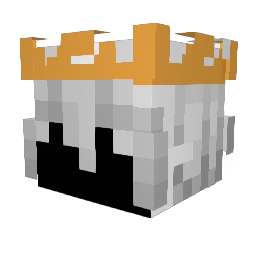 Estes_x Minecraft avatar head, 3D render