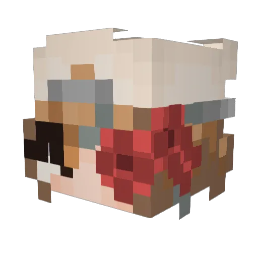 Esthela17 Minecraft avatar head, 3D render
