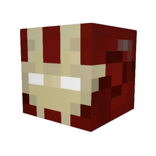 Esther301 Minecraft avatar head, 3D render