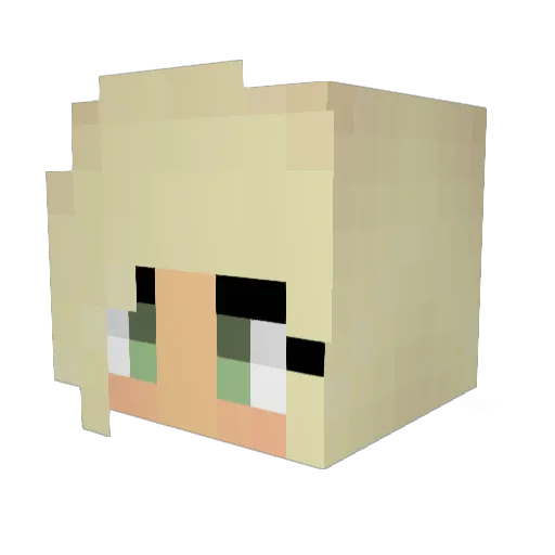 EstherRoseGarden Minecraft avatar head, 3D render