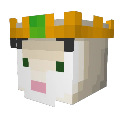 EstimatedMedian Minecraft avatar head, 3D render