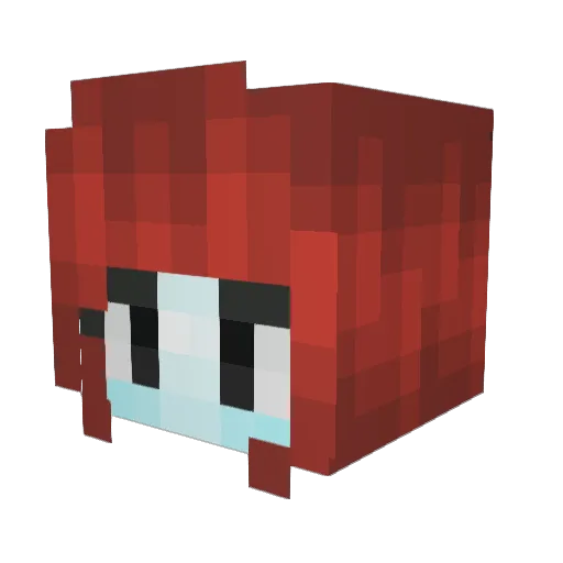 Estlemist Minecraft avatar head, 3D render