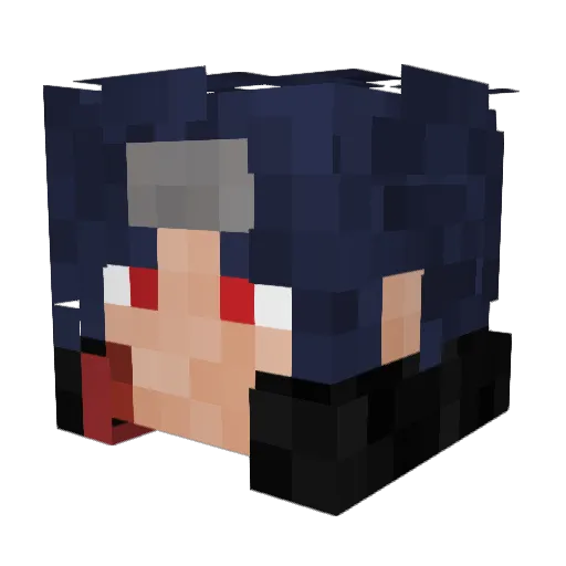 Estoneeee Minecraft avatar head, 3D render