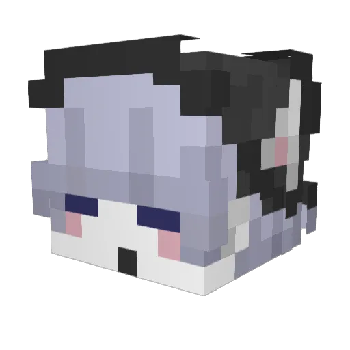EstraPearl Minecraft avatar head, 3D render