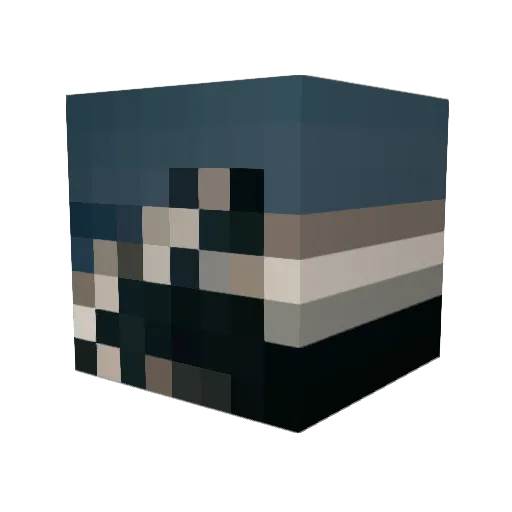 Estra_10 Minecraft avatar head, 3D render